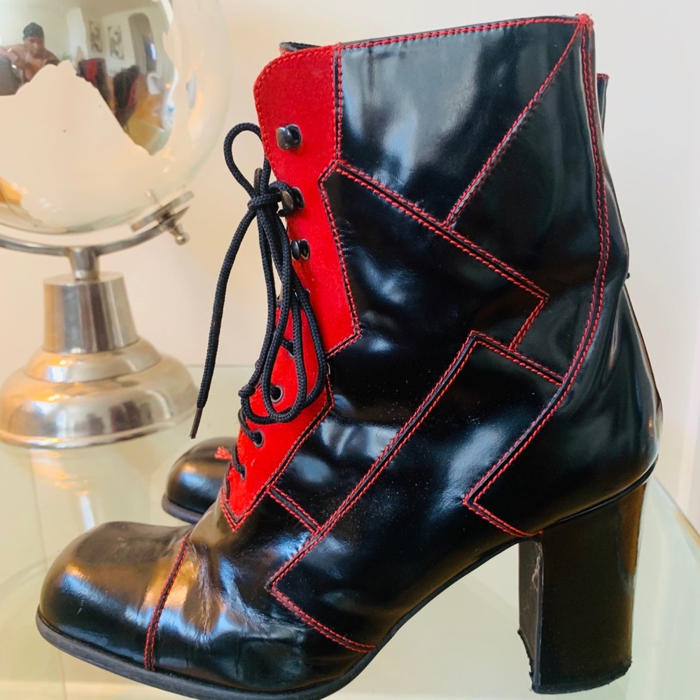 Italian Lace up leather & Suede Boots❤️